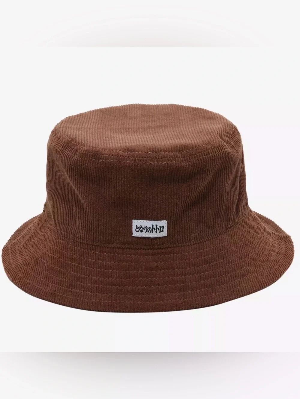 Her Universe Brown Corduroy Bucket Hat with Embroidered Character
